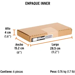 Espatula Flexible 4" Mango de Hickory Americano, acero alto carbono, Hoja Desbastada y Templada, ET-4F 14450 Truper Truper-Espat