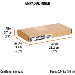 Espatula Flexible 3" Mango de Hickory Americano, acero alto carbono, Hoja Desbastada y Templada, ET-3F 14449 Truper Truper-Espat