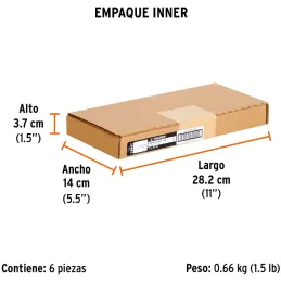Espatula Flexible 1" Mango de Hickory Americano, acero alto carbono, Hoja Desbastada y Templada, ET-1F 14447 Truper Truper-Espat