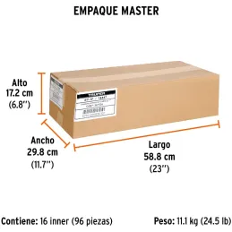 Espatula Flexible 1" Mango de Hickory Americano, acero alto carbono, Hoja Desbastada y Templada, ET-1F 14447 Truper Truper-Espat