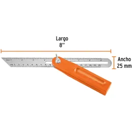 Escuadra Falsa, Mango de Plastico 9", Regla en Acero Inoxidable, EFT-8 14382 Truper Truper-Escuadra Falsa, Mango de Plastico 9",