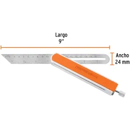 Escuadra Falsa, Mango de Madera 9", Regla en Acero Inoxidable, EFT-9X 14385 Truper Truper-Escuadra Falsa, Mango de Madera 9", Re