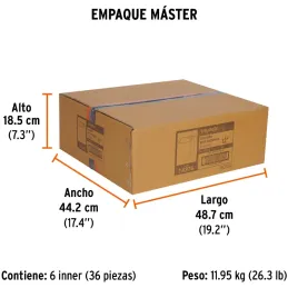 Escuadras Carpintero 12", Graduacion grabada en Laser, Acero Inoxidable, Mango de Aluminio, EC-12 14376 Truper Truper-Escuadras 