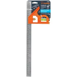 Escuadra de Combinacion 16", Acero Inoxidable, Para Angulos de 45 y 90 Grados, ECT-16 14381 Truper Truper-Escuadra de Combinacio