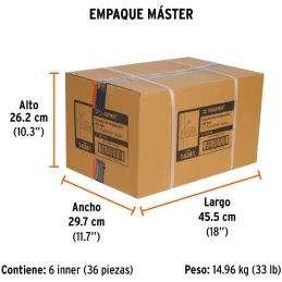 Escuadra de Combinacion 16", Acero Inoxidable, Para Angulos de 45 y 90 Grados, ECT-16 14381 Truper Truper-Escuadra de Combinacio