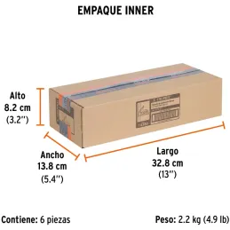 Escuadra de Combinacion 12", Acero Inoxidable, Para Angulos de 45 y 90 Grados, ECT-12 14380 Truper Truper-Escuadra de Combinacio