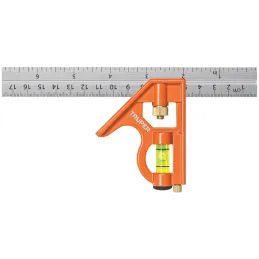 Escuadra de Combinacion 6", Acero Inoxidable, Para Angulos de 45 y 90 Grados, ECT-6 14369 Truper Truper-Escuadra de Combinacion 