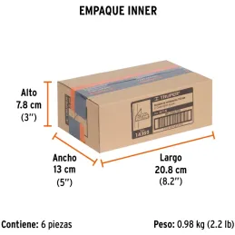 Escuadra de Combinacion 6", Acero Inoxidable, Para Angulos de 45 y 90 Grados, ECT-6 14369 Truper Truper-Escuadra de Combinacion 