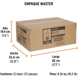 Cardas Copa 1 1/8" Grueso Z1/4" Truper 11596 Truper-Cardas Copa 1 1/8" Grueso Z1/4" Truper 11596 Fabricada en acero latonado (an