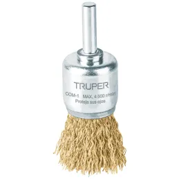 Cardas Copa 1" Grueso Z1/4" Truper 11595 Truper-Cardas Copa 1" Grueso Z1/4" Truper 11595 Fabricada en acero latonado (antichispa