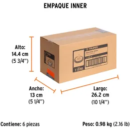 Cardas Circulares 4" Grueso Z1/4" Truper 11590 Truper-Cardas Circulares 4" Grueso Z1/4" Truper 11590 Fabricada en acero latonado