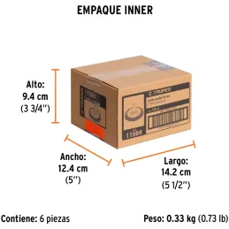 Cardas Circulares 2" Grueso Z1/4" Truper 11569 Truper-Cardas Circulares 2" Grueso Z1/4" Truper 11569 Fabricada en acero latonado