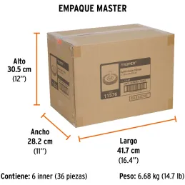 Cardas Circulares 4" Fino Z1/4" Truper 11576 Truper-Cardas Circulares 4" Fino Z1/4" Truper 11576 Fabricada en acero latonado (an