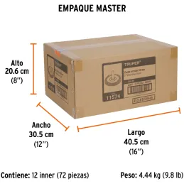 Cardas Circulares 2" Fino Z1/4" Truper 11574 Truper-Cardas Circulares 2" Fino Z1/4" Truper 11574 Fabricada en acero latonado (an