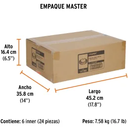 Cardas Conicas 4" Trenzado M14 Truper 14188 Truper-Cardas Conicas 4" Trenzado M14 Truper 14188 Fabricada en acero al carbono Aca
