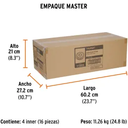Cardas Circulares 6" Ondulado Truper 11523 Truper-Cardas Circulares 6" Ondulado Truper 11523 Alambres ondulados de acero al carb