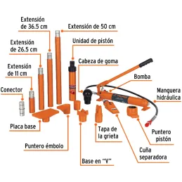 Expansor Hidraulico, 10 Toneladas, Uso Rudo, Para Reparacion de Carrocerias, PORPO-10 14841 Truper Truper-Expansor Hidraulico, 1