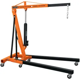 Pluma Hidraulica 2 Toneladas, Brazos Ajustable, Carga de 500kg a 2T, Ruedas de Hierro, PHF-2 12888 Truper Truper-Pluma Hidraulic