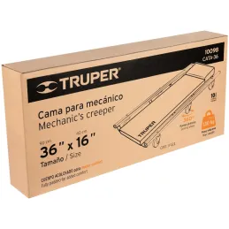 Cama de Taller 36", Cuerpo Acolchonado, Llantas TPE Giro 360 Grados, CATA-36 10098 Truper Truper-Cama de Taller 36", Cuerpo Acol