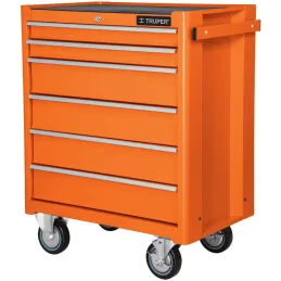 Gabinete Metalico Movil, 6 Cajones, en Lamina de Acero con Cerradura y Freno Manual, GAMO-6130 12067 Truper Truper-Gabinete Meta