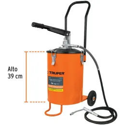 Bomba Inyectora de grasa 5800 PSI 24kg. Alta Presion, Flujo 3.1g Manguera 1/4" Cubeta 28x39cm, BOMIN-24 16850 Truper Truper-Bomb