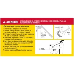 Engrasadora Reforzada 14oz 6000 lb/pulg2 y Refacciones, Extension Flexible y Rigida, GRAS-14 14860 Truper Truper-Engrasadora Ref