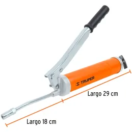 Engrasadora Reforzada 14oz 6000 lb/pulg2 y Refacciones, Extension Flexible y Rigida, GRAS-14 14860 Truper Truper-Engrasadora Ref
