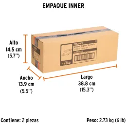 Engrasadora Reforzada 14oz 6000 lb/pulg2 y Refacciones, Extension Flexible y Rigida, GRAS-14 14860 Truper Truper-Engrasadora Ref