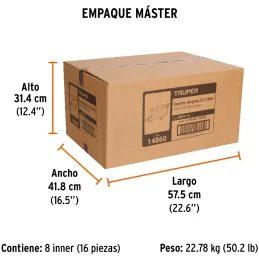 Engrasadora Reforzada 14oz 6000 lb/pulg2 y Refacciones, Extension Flexible y Rigida, GRAS-14 14860 Truper Truper-Engrasadora Ref