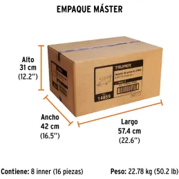 Engrasadora Reforzada 14oz 4500 lb/pulg2 y Refacciones, Extension Flexible y Rigida, GRAS-13 14859 Truper Truper-Engrasadora Ref