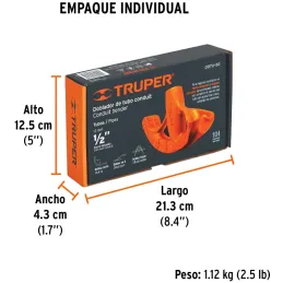 Doblador de Tubo CONDUIT 1/2", Fundido en Hierro Ductil, DOTU-50 12845 Truper Truper-Doblador de Tubo CONDUIT 1/2", Fundido en H
