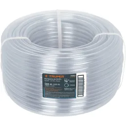 Mangueras de Nivel 1/2" x100m Truper 19863 Truper-Mangueras de Nivel 1/2" x100m Truper 19863 Fabricada en PVC flexible transpare