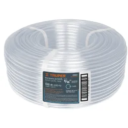 Mangueras de Nivel 5/16" x100m Truper 19861 Truper-Mangueras de Nivel 5/16" x100m Truper 19861 Fabricada en PVC flexible transpa