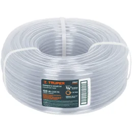 Mangueras Industrial 3/8" x100m Truper 19867 Truper-Mangueras Industrial 3/8" x100m Truper 19867 Fabricada en PVC flexible trans