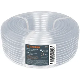 Mangueras Industrial 5/16" x100m Truper 19866 Truper-Mangueras Industrial 5/16" x100m Truper 19866 Fabricada en PVC flexible tra