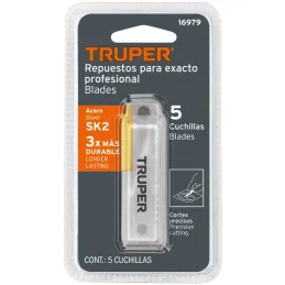 Cuchillas de Repuesto 5 Piezas para EXA-6, Truper REP-CUTEX 16979 Truper-Cuchillas de Repuesto 5 Piezas para EXA-6, Truper REP-C