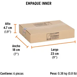 Cuchilla Exacto Profesional EnAluminio MangoABS Texturizado, Cortes Finos y Precisos, EXA-6 16969 Truper Truper-Cuchilla Exacto 
