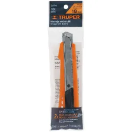 Cutter 6" 18mm con alma Metalica 3NavajasSK4, Truper CUT-6 16974 Truper-Cutter 6" 18mm con alma Metalica 3NavajasSK4, Truper CUT