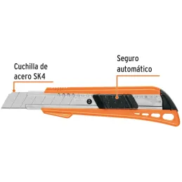 Cutter 6" 18mm con alma Metalica 3NavajasSK4, Truper CUT-6 16974 Truper-Cutter 6" 18mm con alma Metalica 3NavajasSK4, Truper CUT