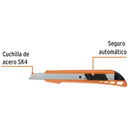 Cutter 5" 9mm Plastico con AlmaMetalica 3NavajaSK4, Truper CUT-5 16968 Truper-Cutter 5" 9mm Plastico con AlmaMetalica 3NavajaSK4