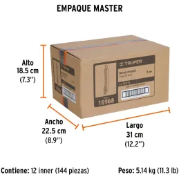 Cutter 5" 9mm Plastico con AlmaMetalica 3NavajaSK4, Truper CUT-5 16968 Truper-Cutter 5" 9mm Plastico con AlmaMetalica 3NavajaSK4