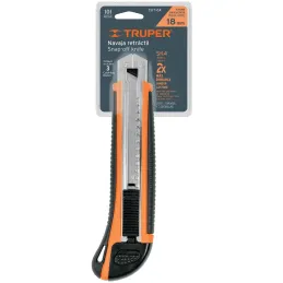 Cutter 6" 18mm Profesional con AlmaMetalica y Grip 3NavajaSK4, Truper CUT-6XX 16977 Truper-Cutter 6" 18mm Profesional con AlmaMe