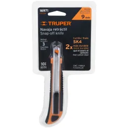 Cutter 5" 9mm Profesional con AlmaMetalica y Grip 3NavajaSK4, Truper CUT-5X 16971 Truper-Cutter 5" 9mm Profesional con AlmaMetal