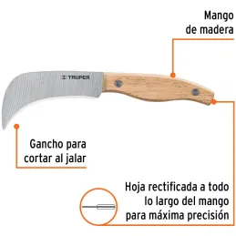 Cuchillo para Linoleo 7", Acero inoxidable, Para Vinil Alfombra Etc, CULI-6 17002 Truper Truper-Cuchillo para Linoleo 7", Acero 