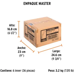 Cuchillo para Linoleo 7", Acero inoxidable, Para Vinil Alfombra Etc, CULI-6 17002 Truper Truper-Cuchillo para Linoleo 7", Acero 