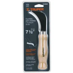 Cuchillo para Linoleo 7 1/2", Acero inoxidable, Para Vinil Alfombra Etc, NL-8 14462 Truper Truper-Cuchillo para Linoleo 7 1/2", 