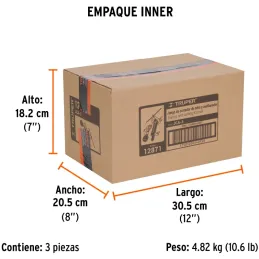 Juego de Cortador de Tubo y Avellanador, con estuche de Plastico, JCA-3 12871 Truper Truper-Juego de Cortador de Tubo y Avellana