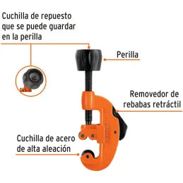 Cortador de Tubo de Cobre Apertura 1 1/8", Incluye Cuchilla de Repuesto, COTA-30E 12853 Truper Truper-Cortador de Tubo de Cobre 