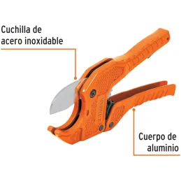 Cortador de Tubo PVC Profesional Corte 1 5/8", Cuerpo de Aluminio, cuchilla de Acero Inoxidable, COT-PVC 12860 Truper Truper-Cor