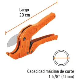 Cortador de Tubo PVC Profesional Corte 1 5/8", Cuerpo de Aluminio, cuchilla de Acero Inoxidable, COT-PVC 12860 Truper Truper-Cor